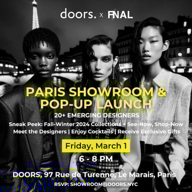 DOORS Paris Showroom Exclusive Launch Invitation
